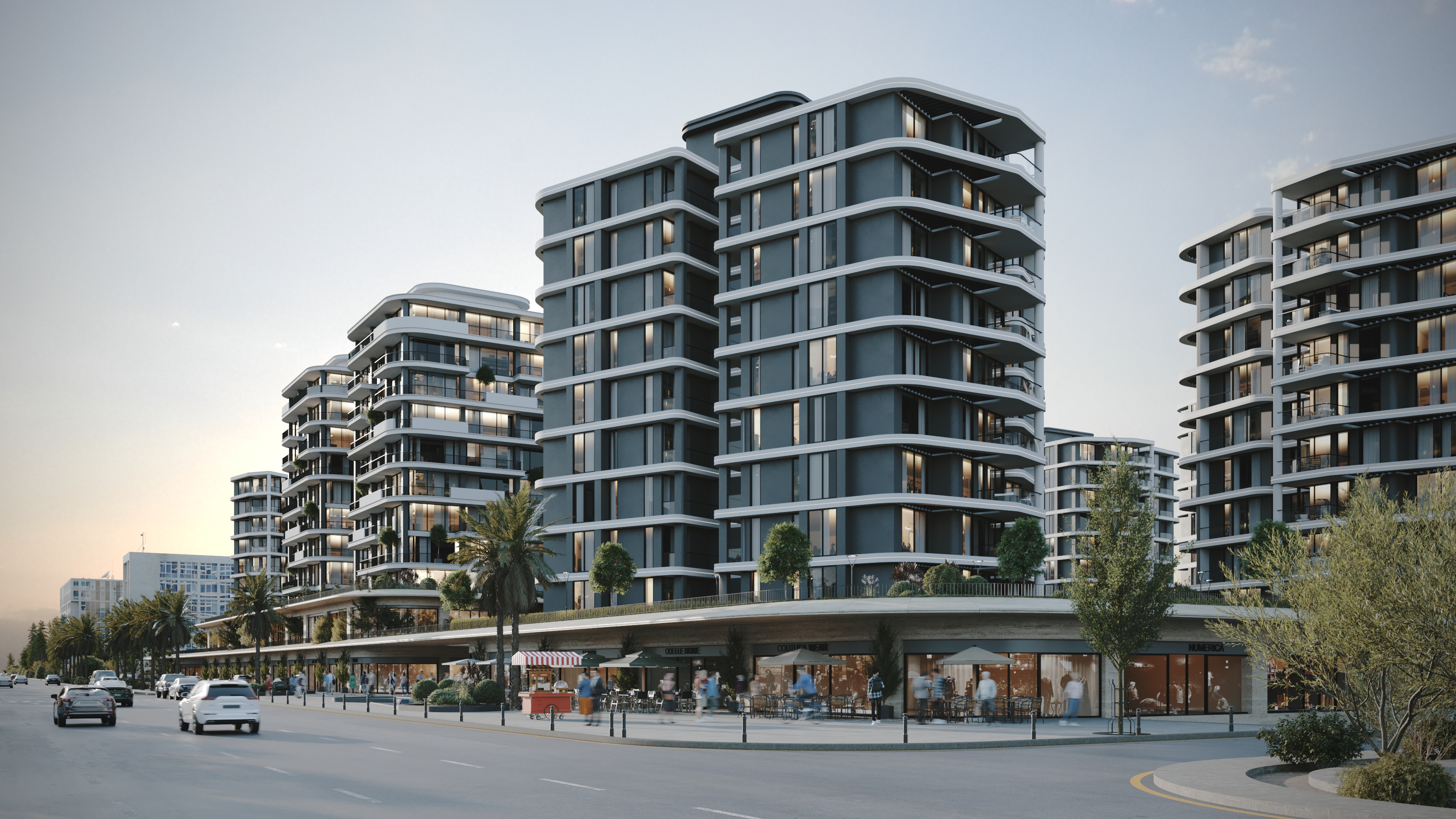 UBB Mersin Merko Konutları - Rezidans & Yaşam Alanı Dış Cephe Render